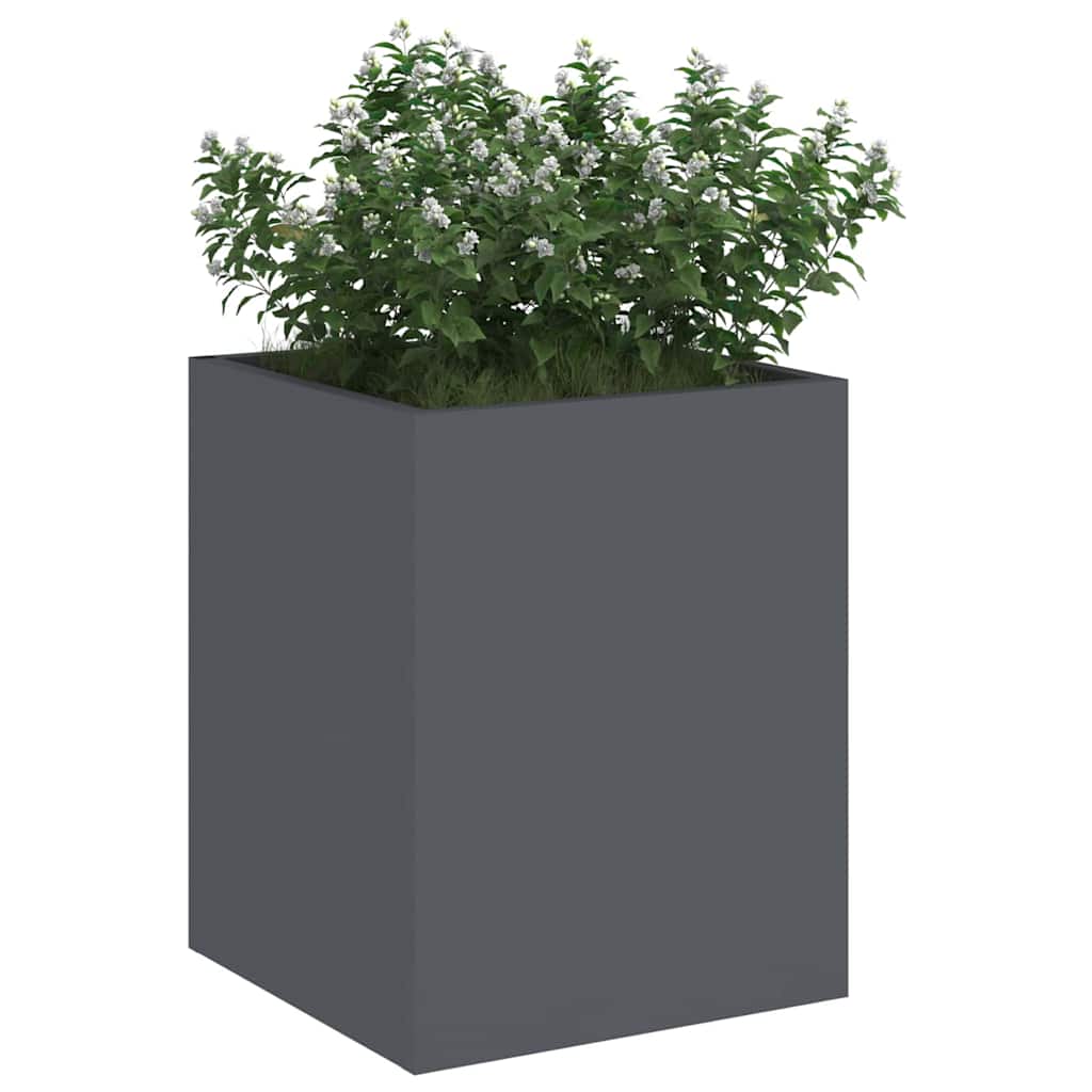 Vaso da giardino Antracite 32 x 32 x 40 cm