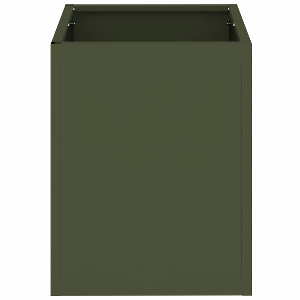 Vaso da giardino Verde oliva 32 x 32 x 40 cm