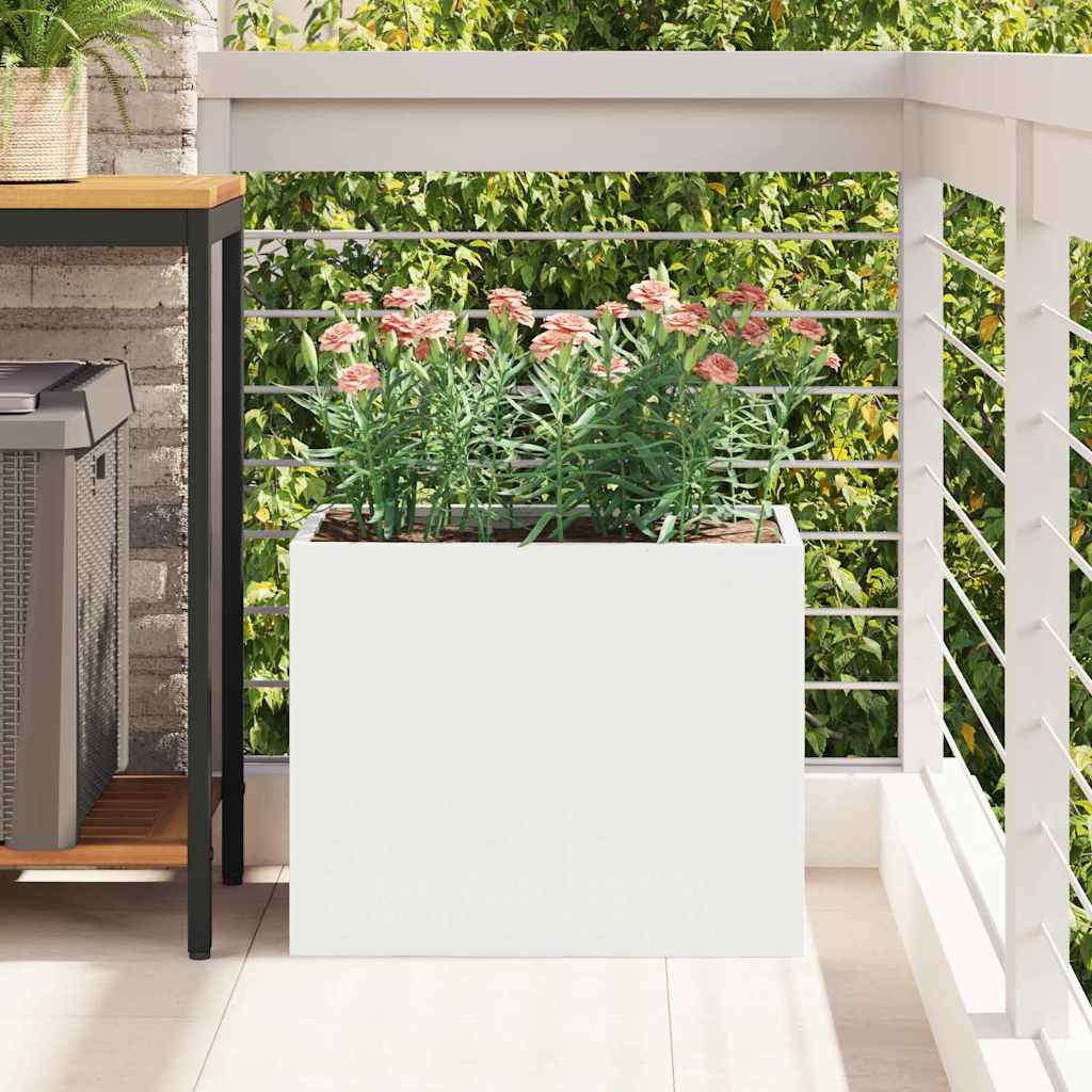 Vaso da giardino Bianco 50 x 32 x 40 cm