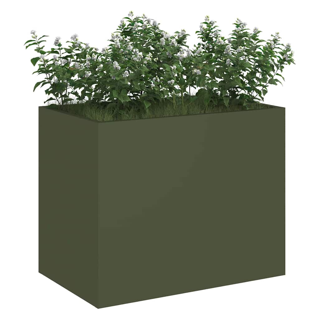 Vaso da giardino Oliver verde 50 x 32 x 40 cm