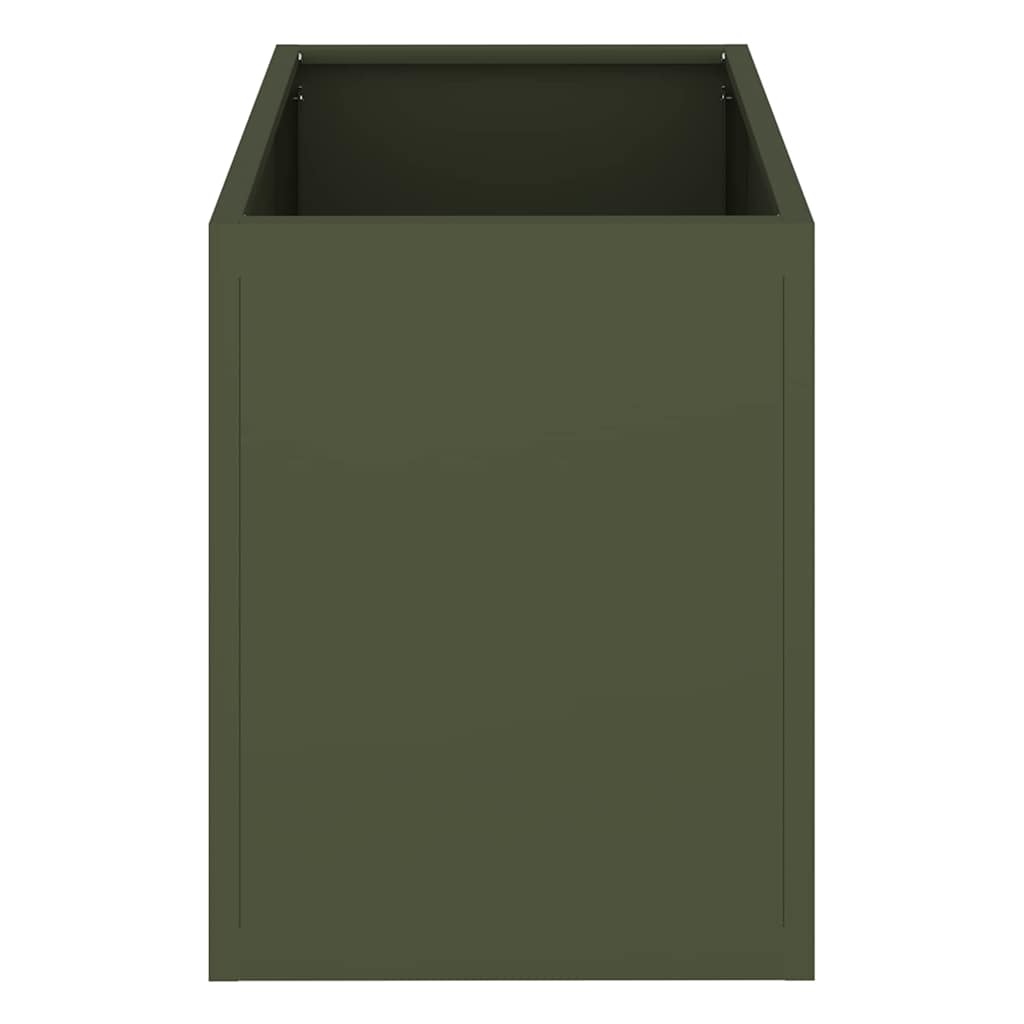 Vaso da giardino Oliver verde 50 x 32 x 40 cm