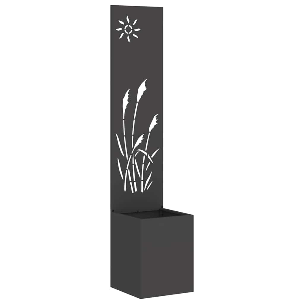 Schermo per privacy in giardino Traforo Nero 32 x 32 x 150 cm