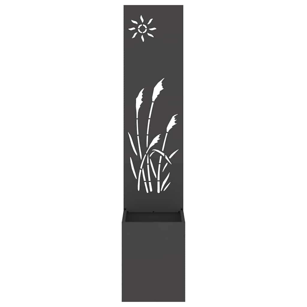 Schermo per privacy in giardino Traforo Nero 32 x 32 x 150 cm