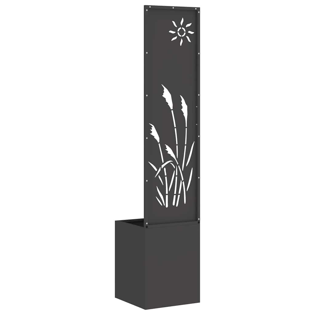 Schermo per privacy in giardino Traforo Nero 32 x 32 x 150 cm