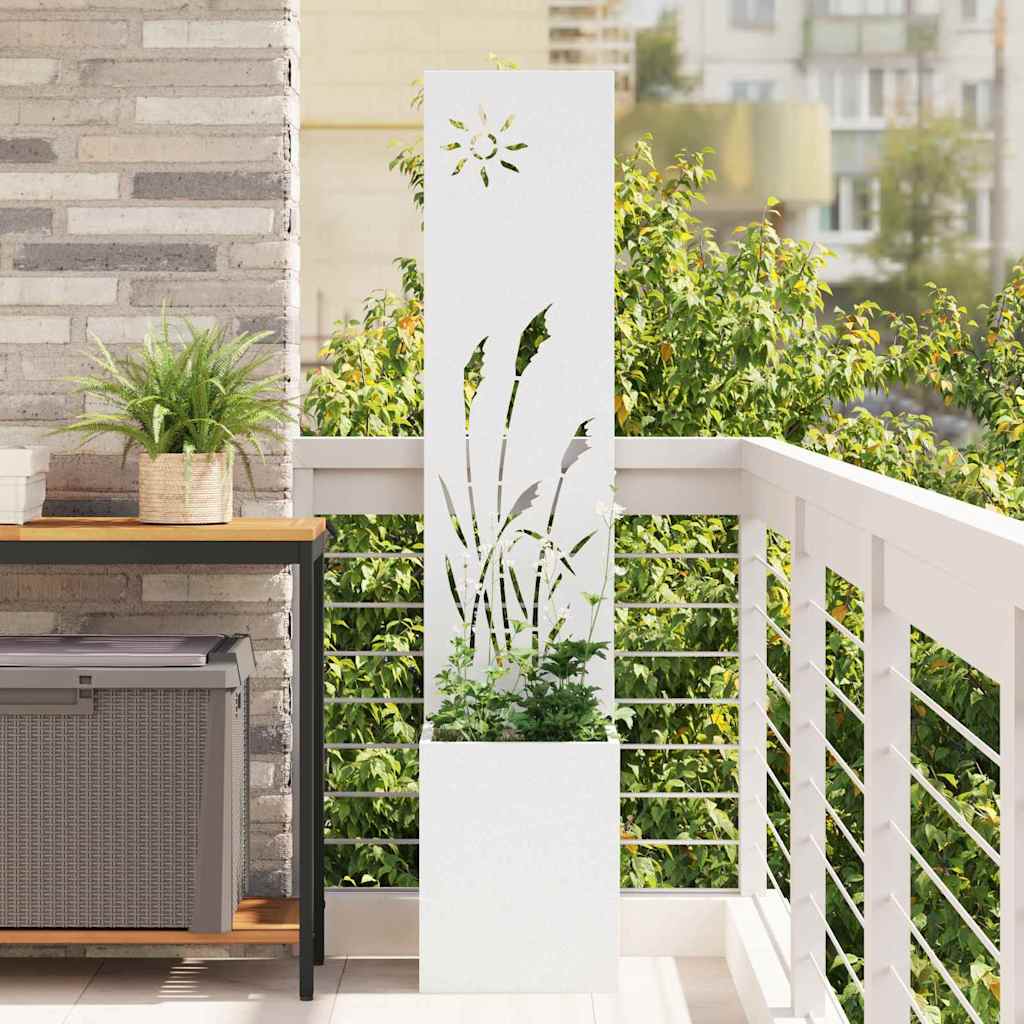 Schermo per privacy in giardino Traforo Bianco 32 x 32 x 150 cm