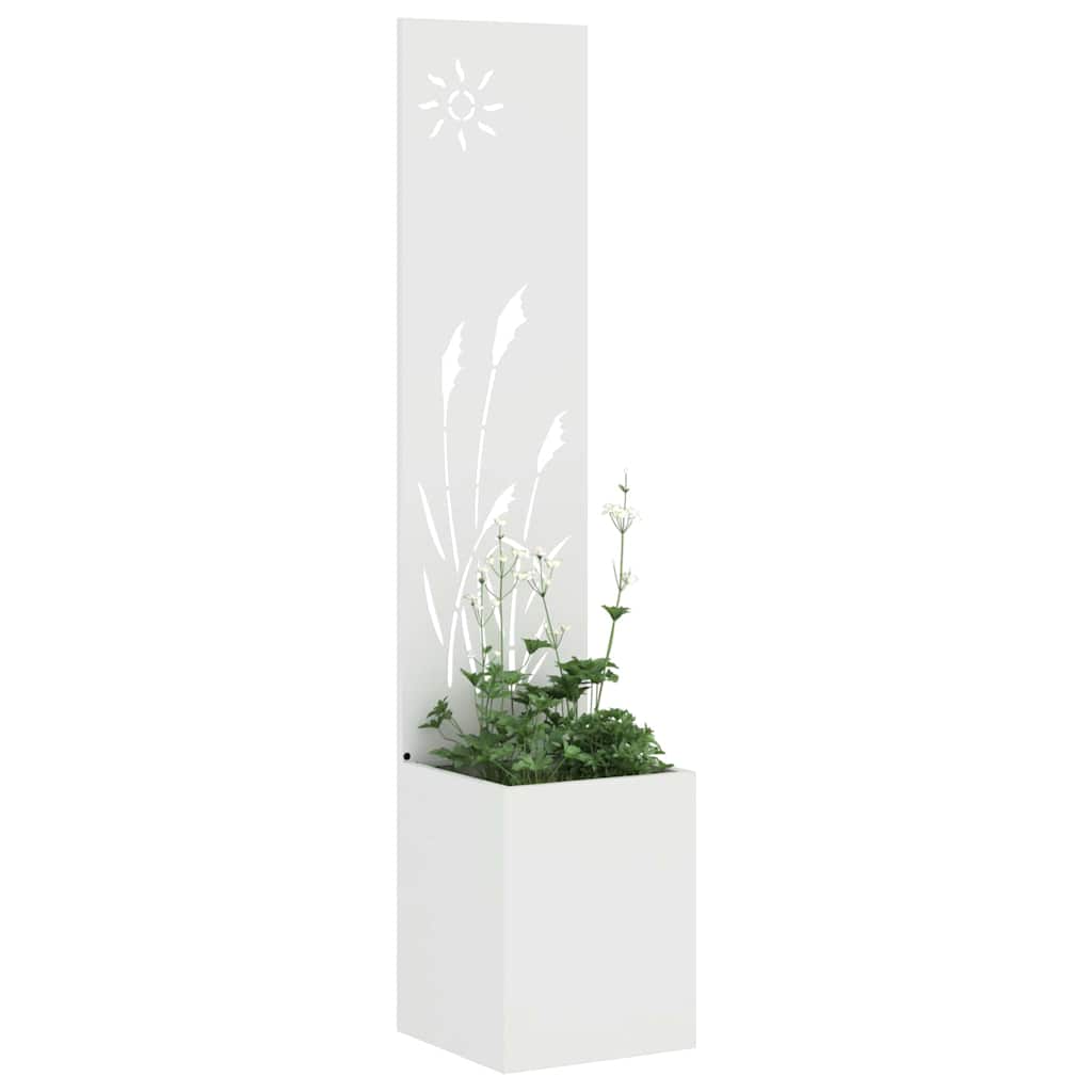 Schermo per privacy in giardino Traforo Bianco 32 x 32 x 150 cm