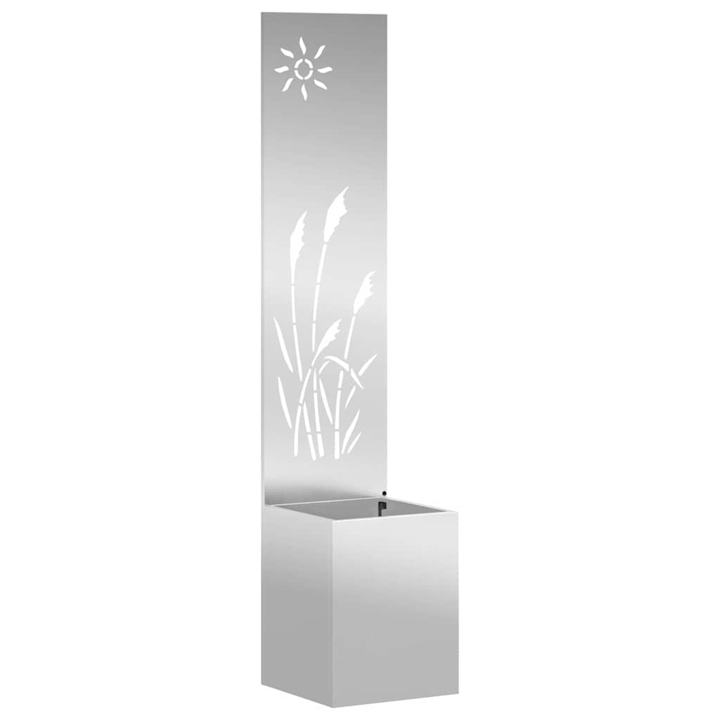 Schermo per privacy in giardino Argento 32 x 32 x 150 cm