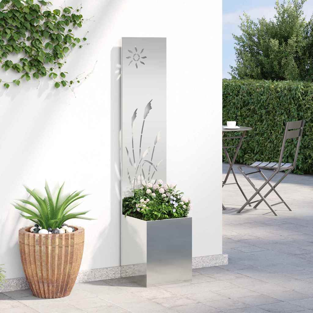 Schermo per privacy in giardino Argento 32 x 32 x 150 cm