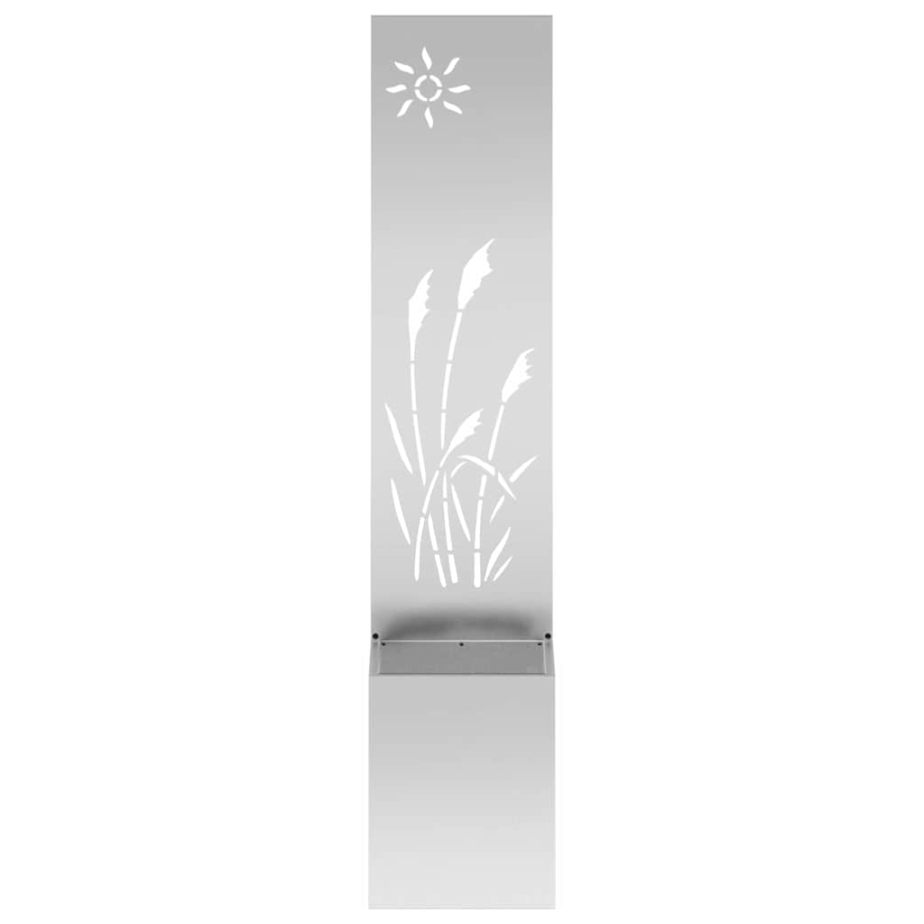 Schermo per privacy in giardino Argento 32 x 32 x 150 cm