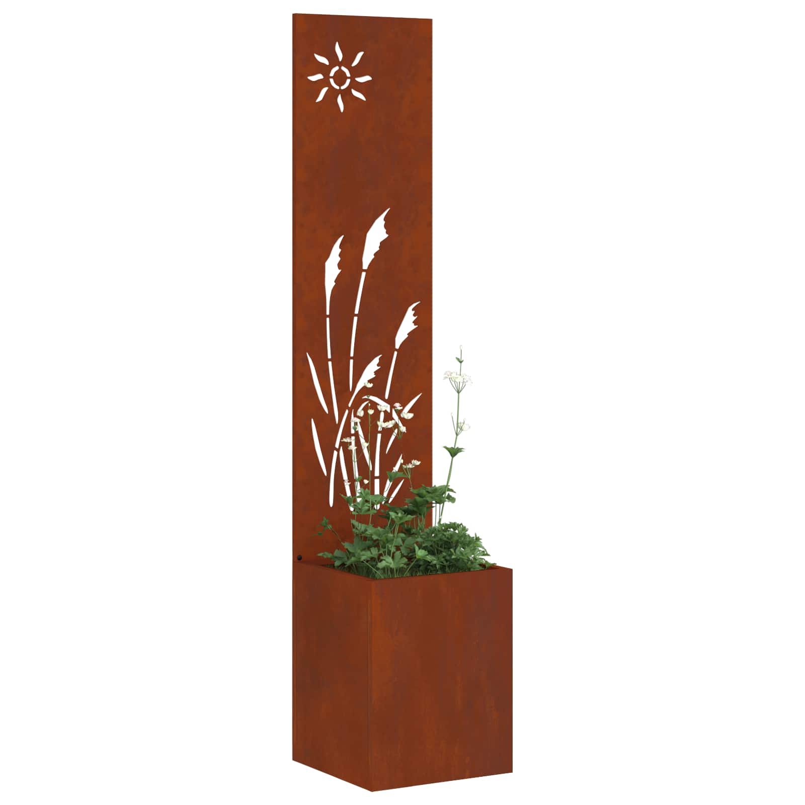 Schermo per privacy in giardino Ruggine 32 x 32 x 150 cm
