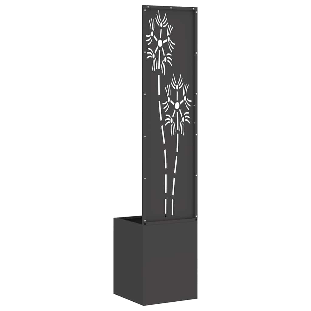 Schermo per privacy in giardino Floreale Nero 32 x 32 x 150 cm