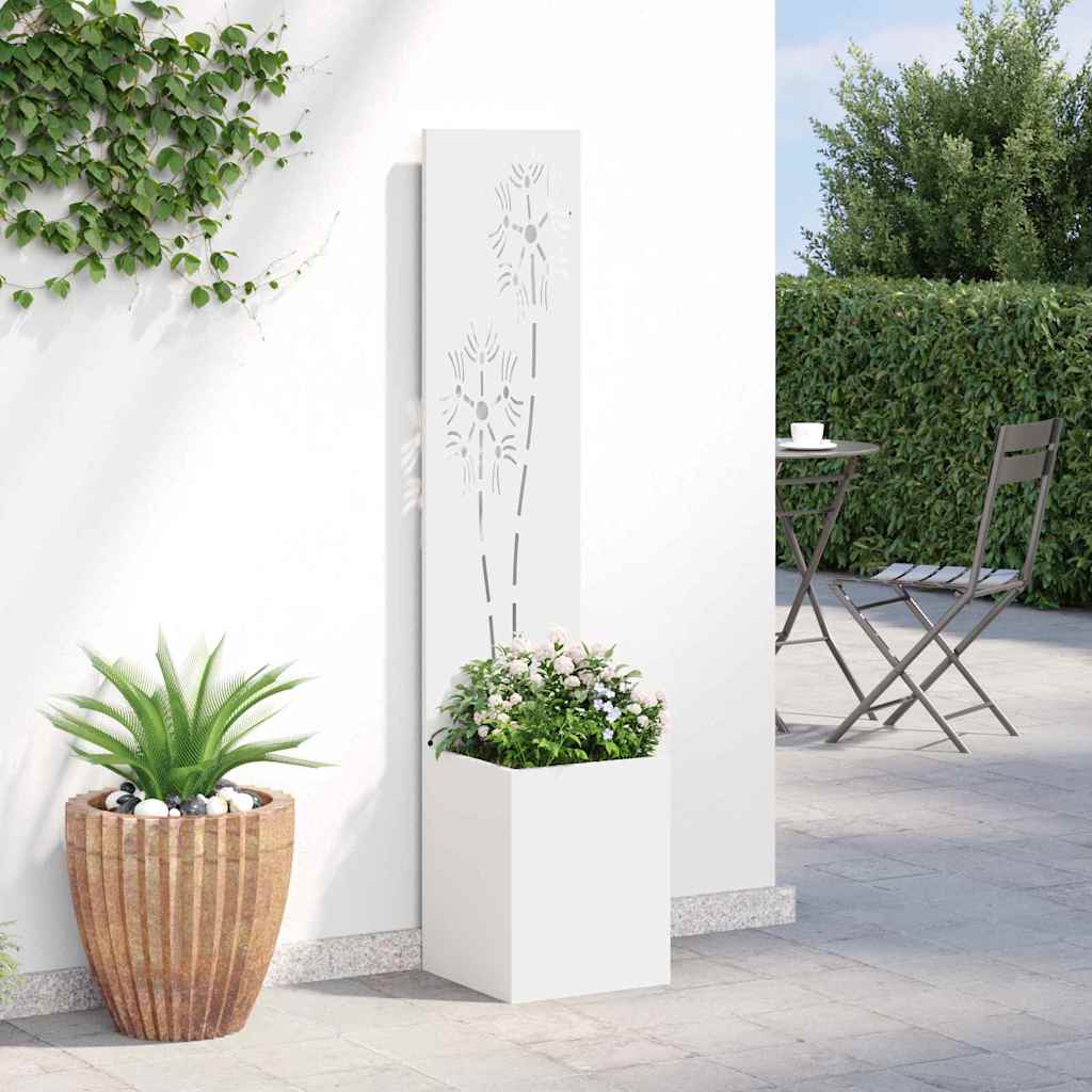 Schermo per privacy in giardino Bianco 32 x 32 x 150 cm