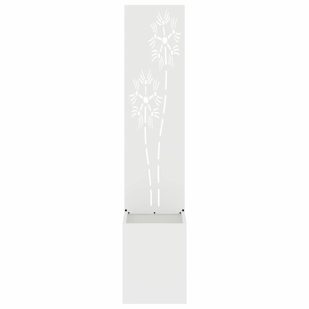 Schermo per privacy in giardino Bianco 32 x 32 x 150 cm