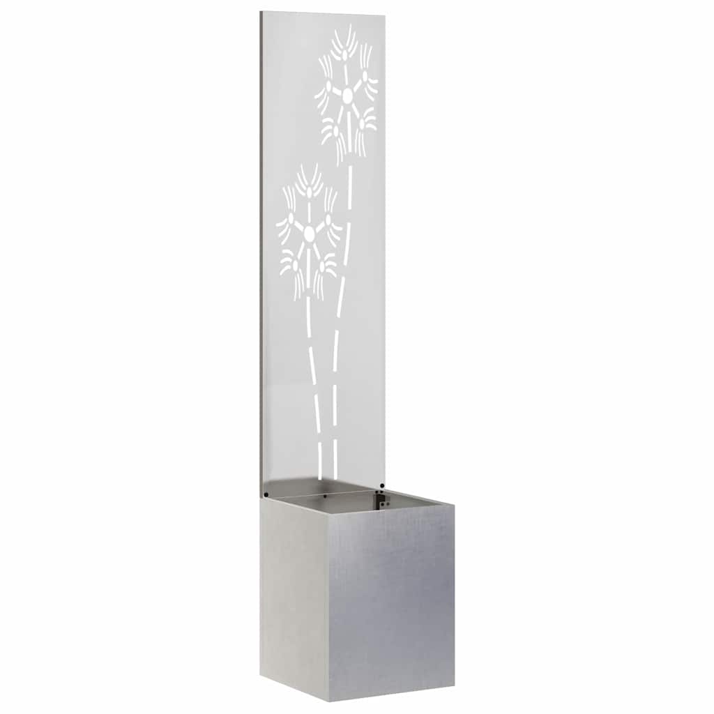 Schermo per privacy in giardino Argento 32 x 32 x 150 cm