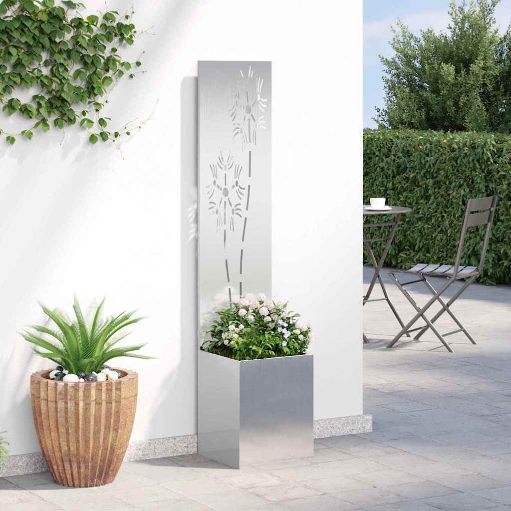 Schermo per privacy in giardino Argento 32 x 32 x 150 cm