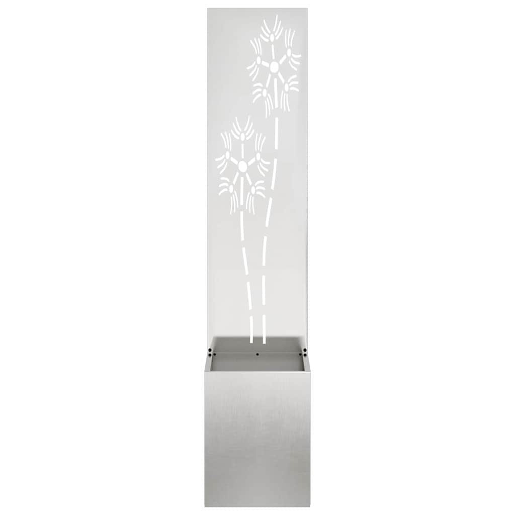 Schermo per privacy in giardino Argento 32 x 32 x 150 cm