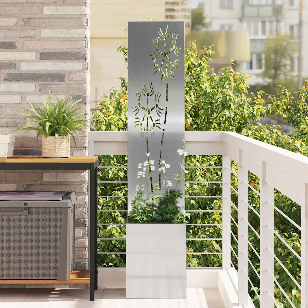 Schermo per privacy in giardino Argento 32 x 32 x 150 cm