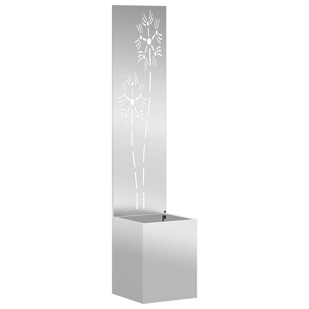 Schermo per privacy in giardino Argento 32 x 32 x 150 cm