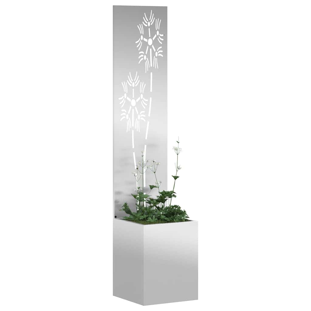 Schermo per privacy in giardino Argento 32 x 32 x 150 cm