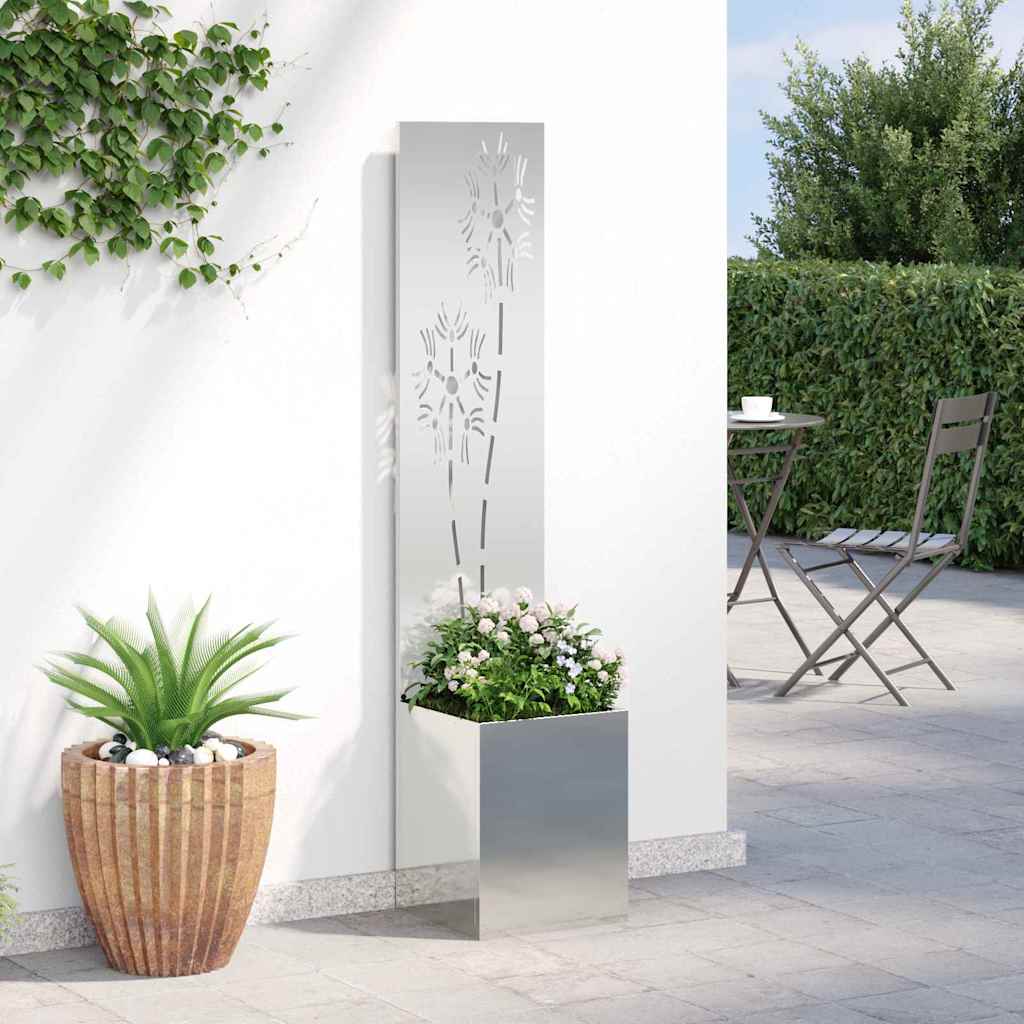 Schermo per privacy in giardino Argento 32 x 32 x 150 cm