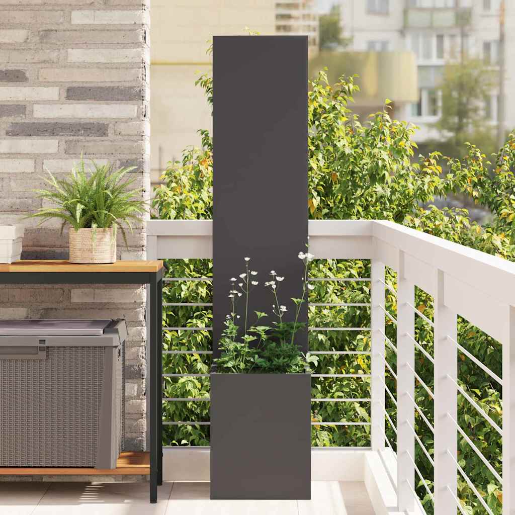 Schermo per privacy in giardino Traforo Nero 32 x 32 x 150 cm