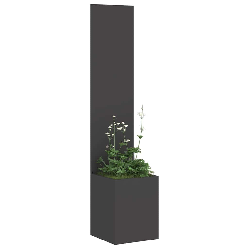 Schermo per privacy in giardino Traforo Nero 32 x 32 x 150 cm