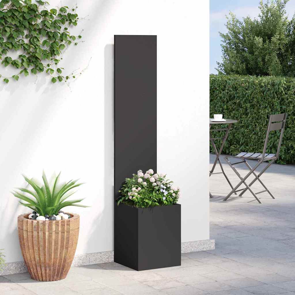 Schermo per privacy in giardino Traforo Nero 32 x 32 x 150 cm