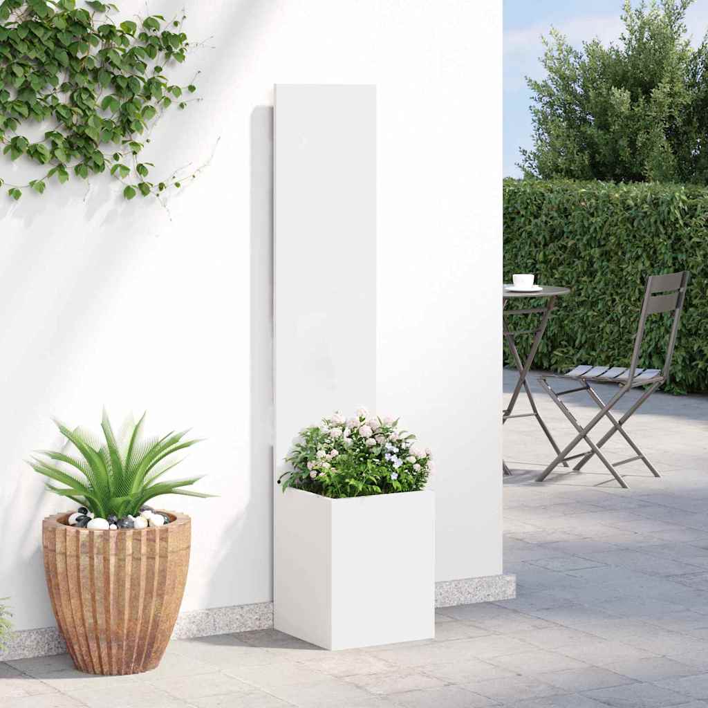 Schermo per privacy in giardino Traforo Bianco 32 x 32 x 150 cm