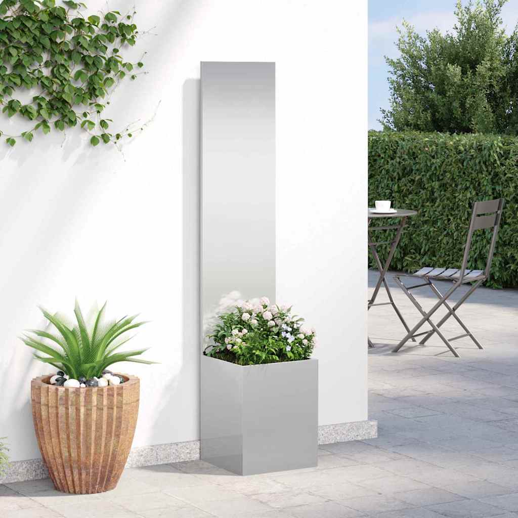 Schermo per privacy in giardino Argento 32 x 32 x 150 cm