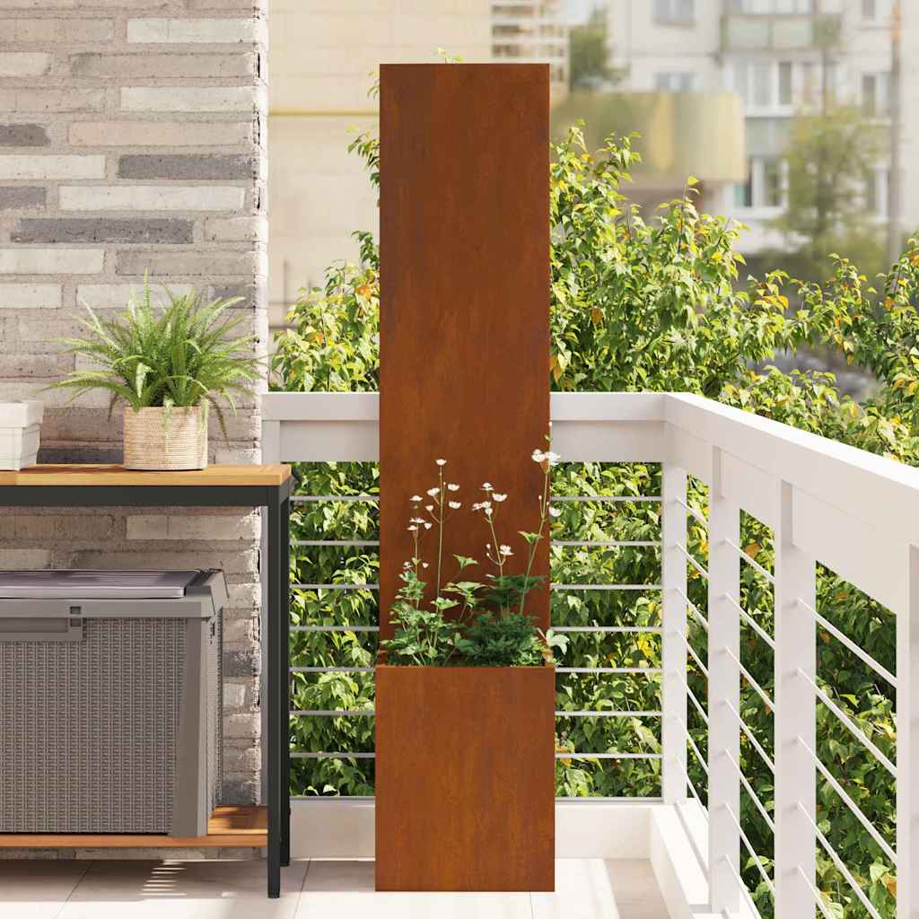 Schermo per privacy in giardino Ruggine 32 x 32 x 150 cm