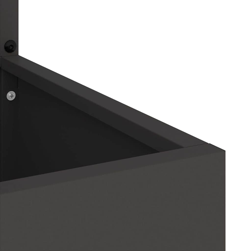 Schermo per privacy in giardino Floreale Nero 32 x 32 x 150 cm