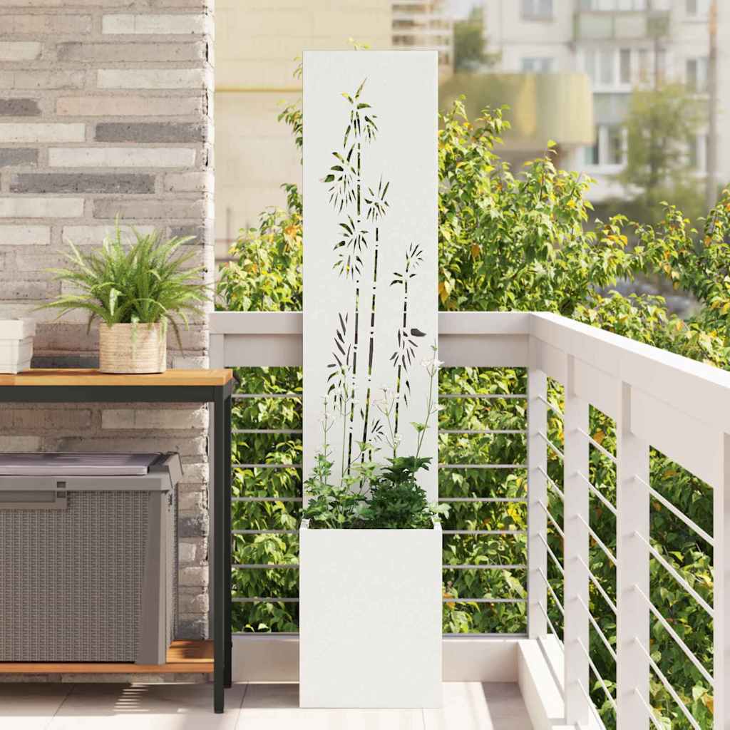 Schermo per privacy in giardino Bianco 32 x 32 x 150 cm