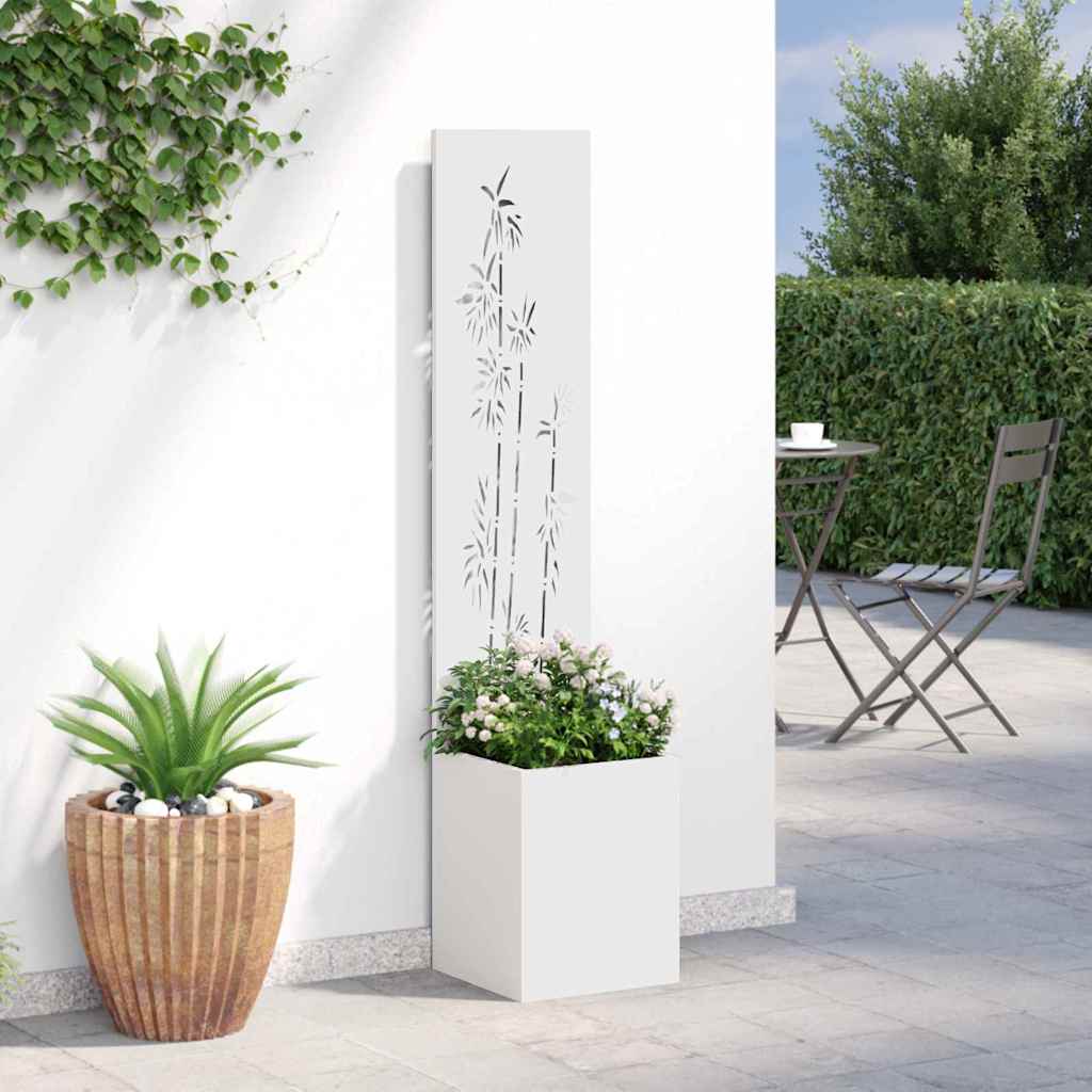 Schermo per privacy in giardino Bianco 32 x 32 x 150 cm