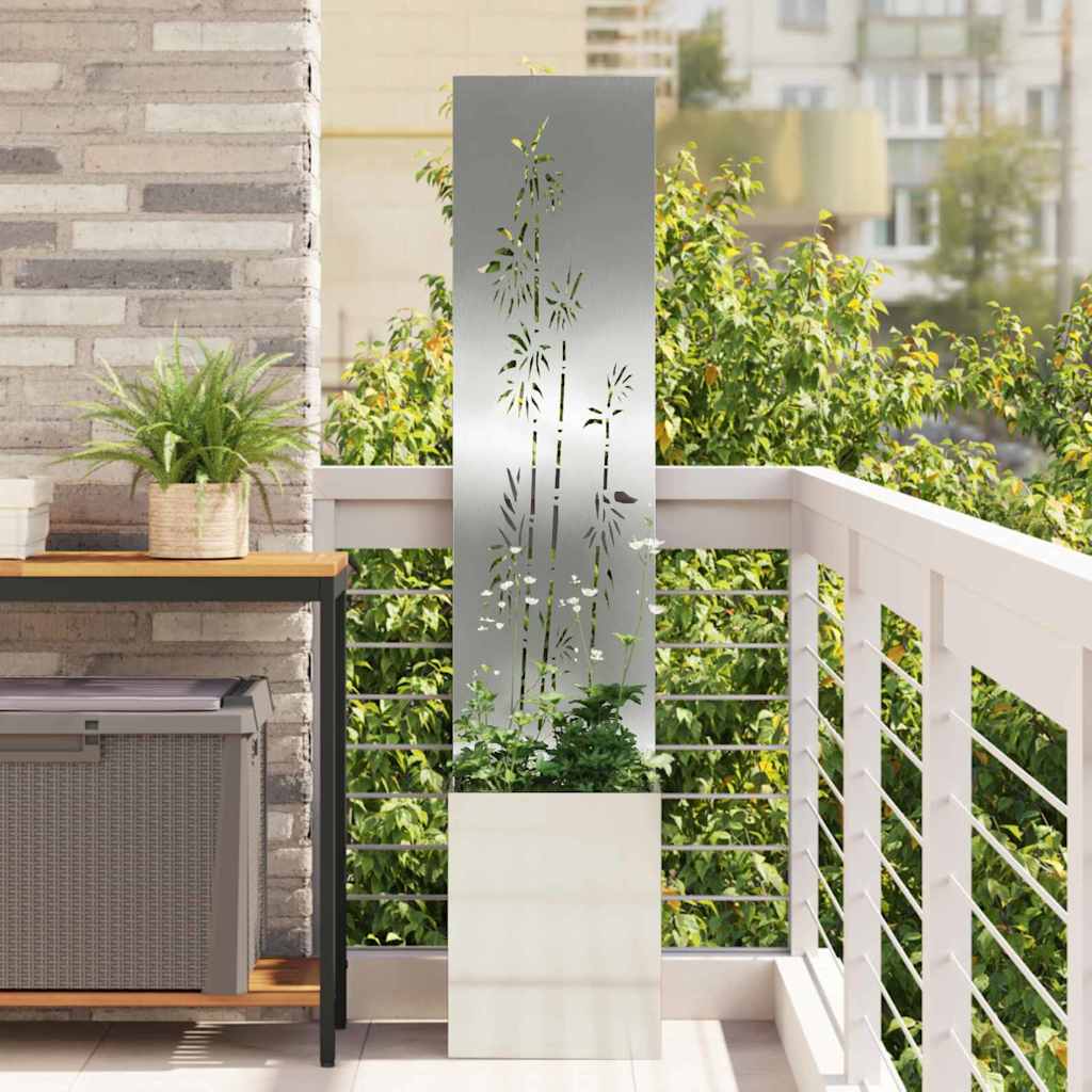 Schermo per privacy in giardino Argento 32 x 32 x 150 cm