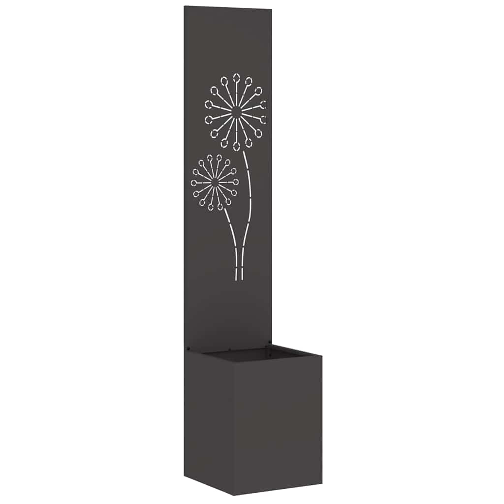 Schermo per privacy in giardino Traforo Nero 32 x 32 x 150 cm