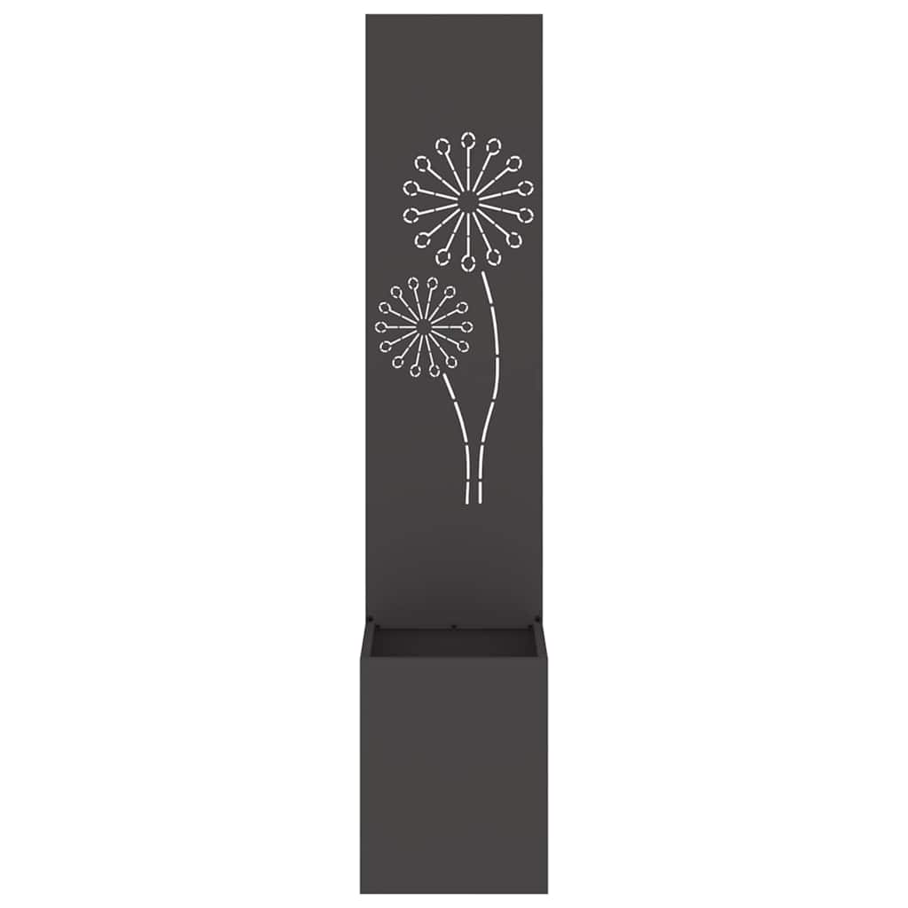 Schermo per privacy in giardino Traforo Nero 32 x 32 x 150 cm