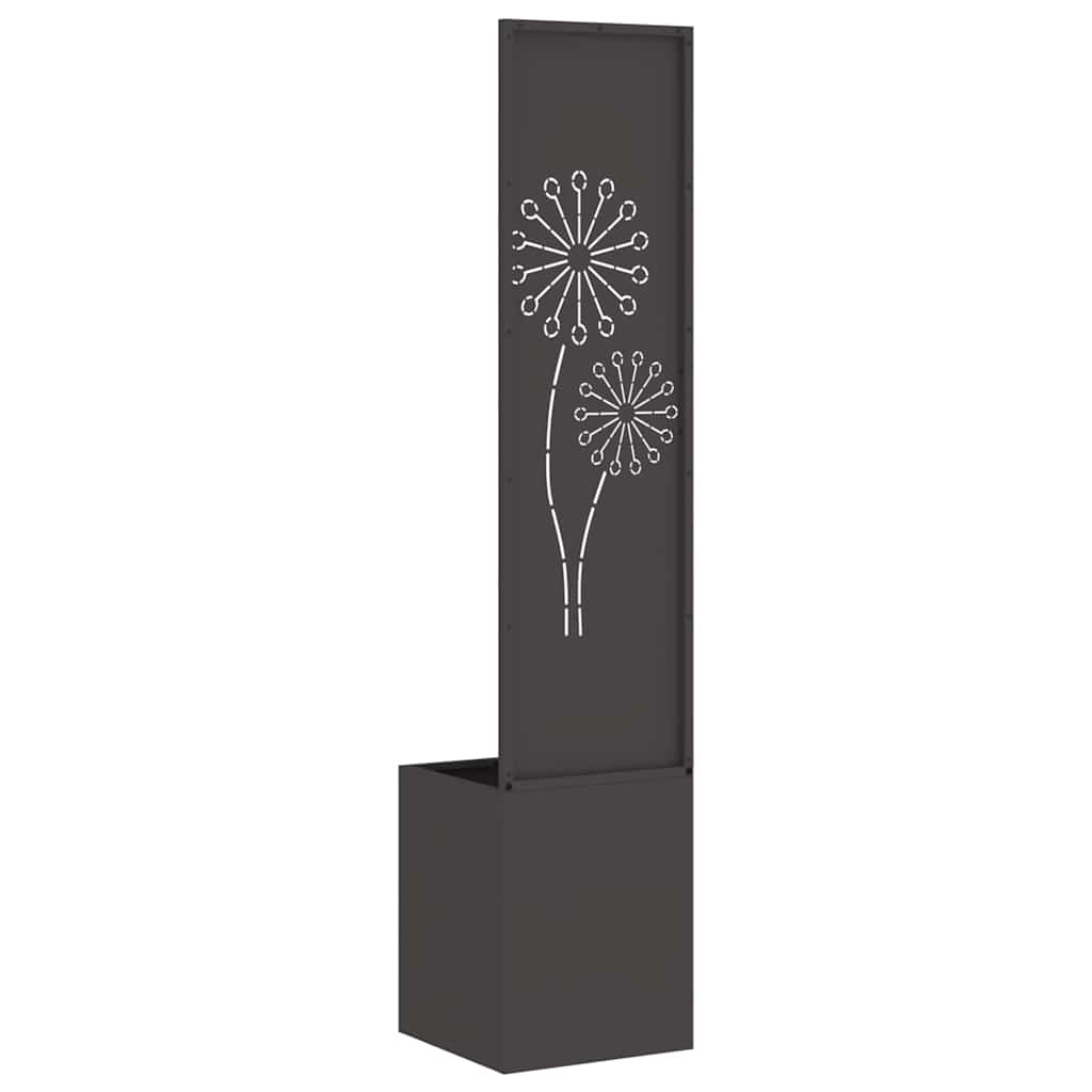 Schermo per privacy in giardino Traforo Nero 32 x 32 x 150 cm