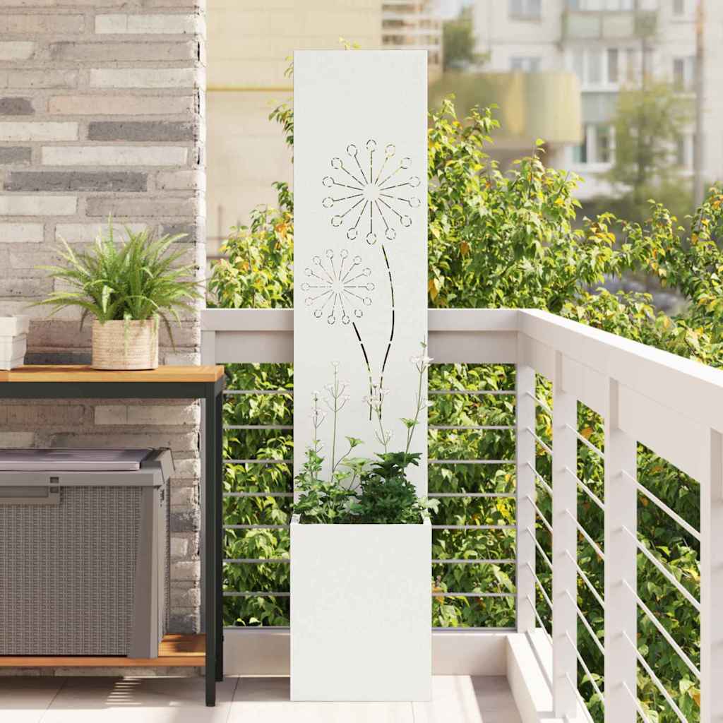 Schermo per privacy in giardino Traforo Bianco 32 x 32 x 150 cm