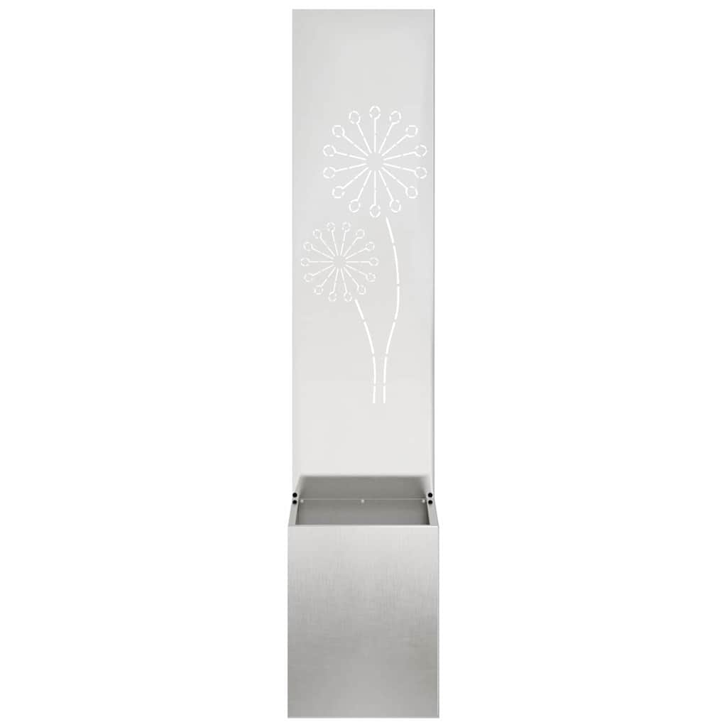 Schermo per privacy in giardino Argento 32 x 32 x 150 cm
