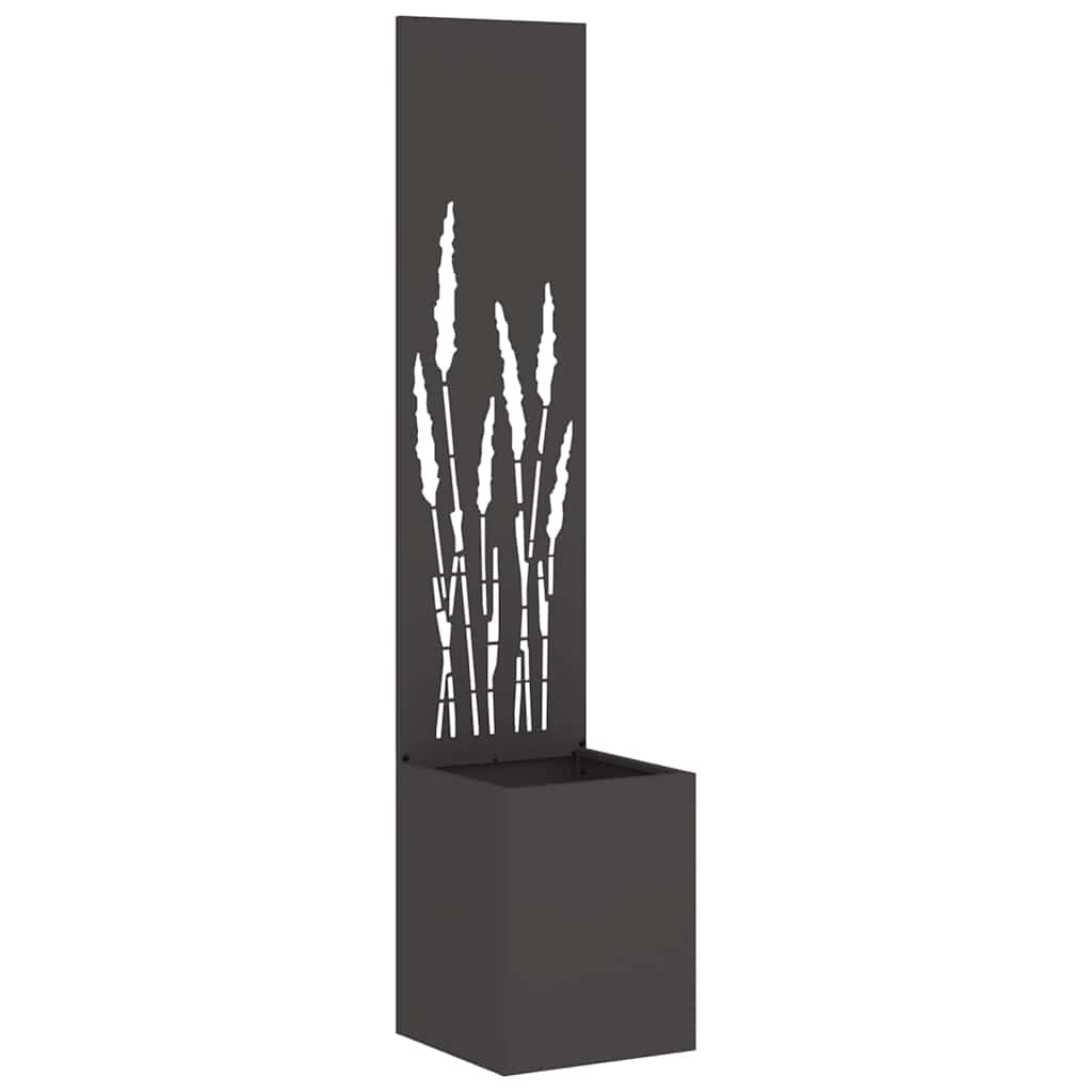 Schermo per privacy in giardino Traforo Nero 32 x 32 x 150 cm