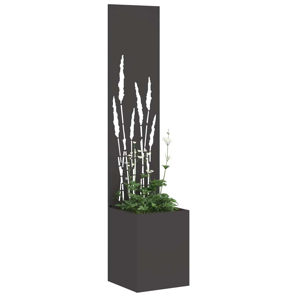 Schermo per privacy in giardino Traforo Nero 32 x 32 x 150 cm