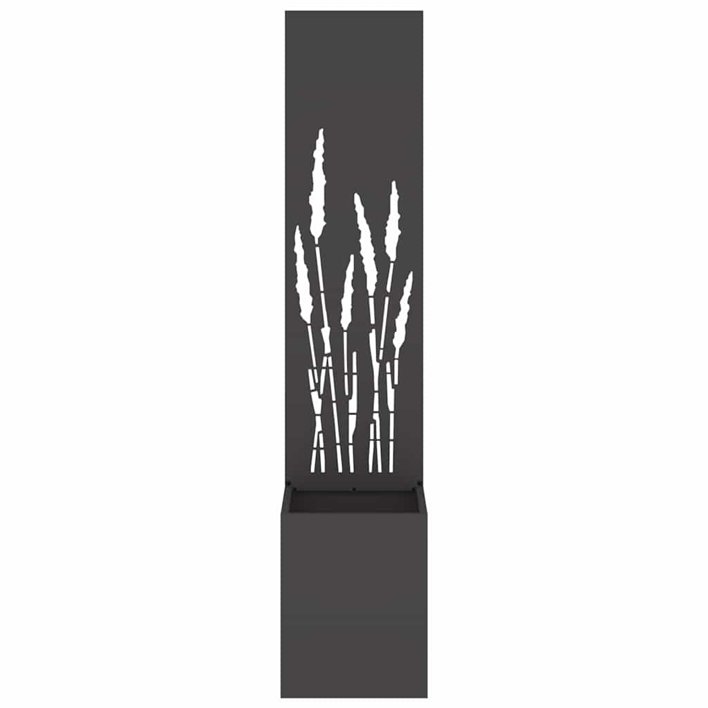Schermo per privacy in giardino Traforo Nero 32 x 32 x 150 cm