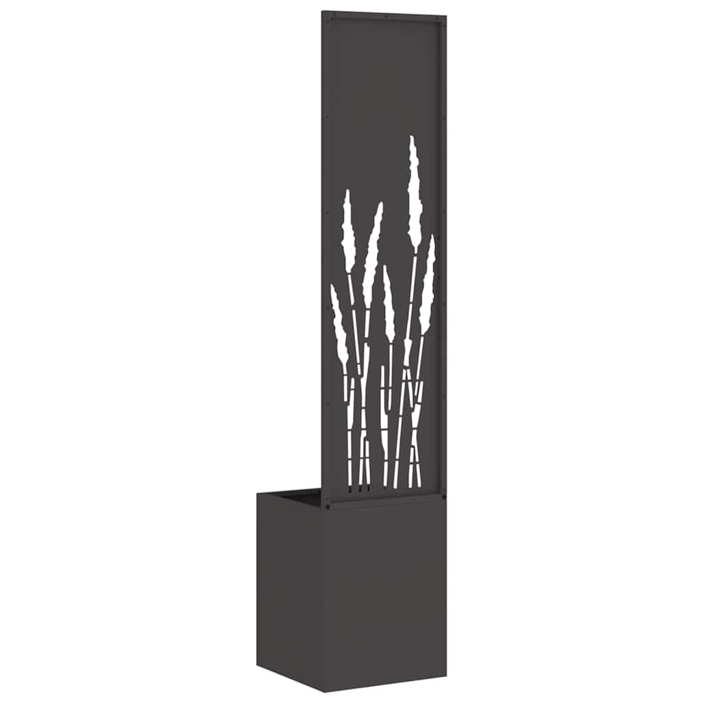 Schermo per privacy in giardino Traforo Nero 32 x 32 x 150 cm