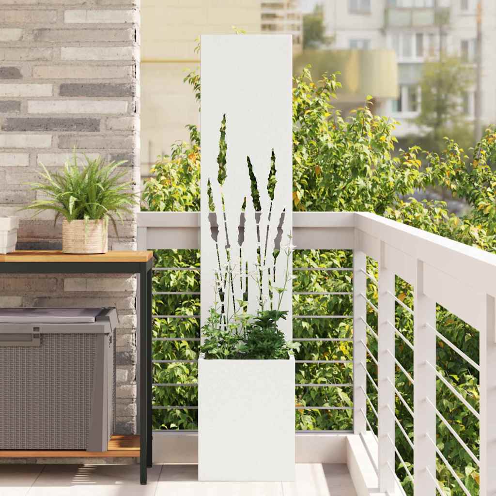 Schermo per privacy in giardino Traforo Bianco 32 x 32 x 150 cm