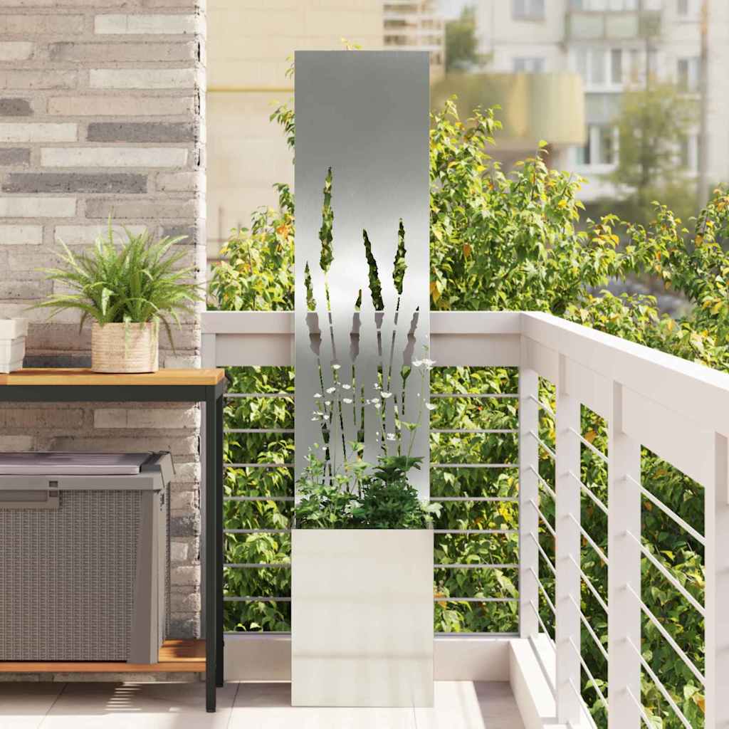 Schermo per privacy in giardino Argento 32 x 32 x 150 cm