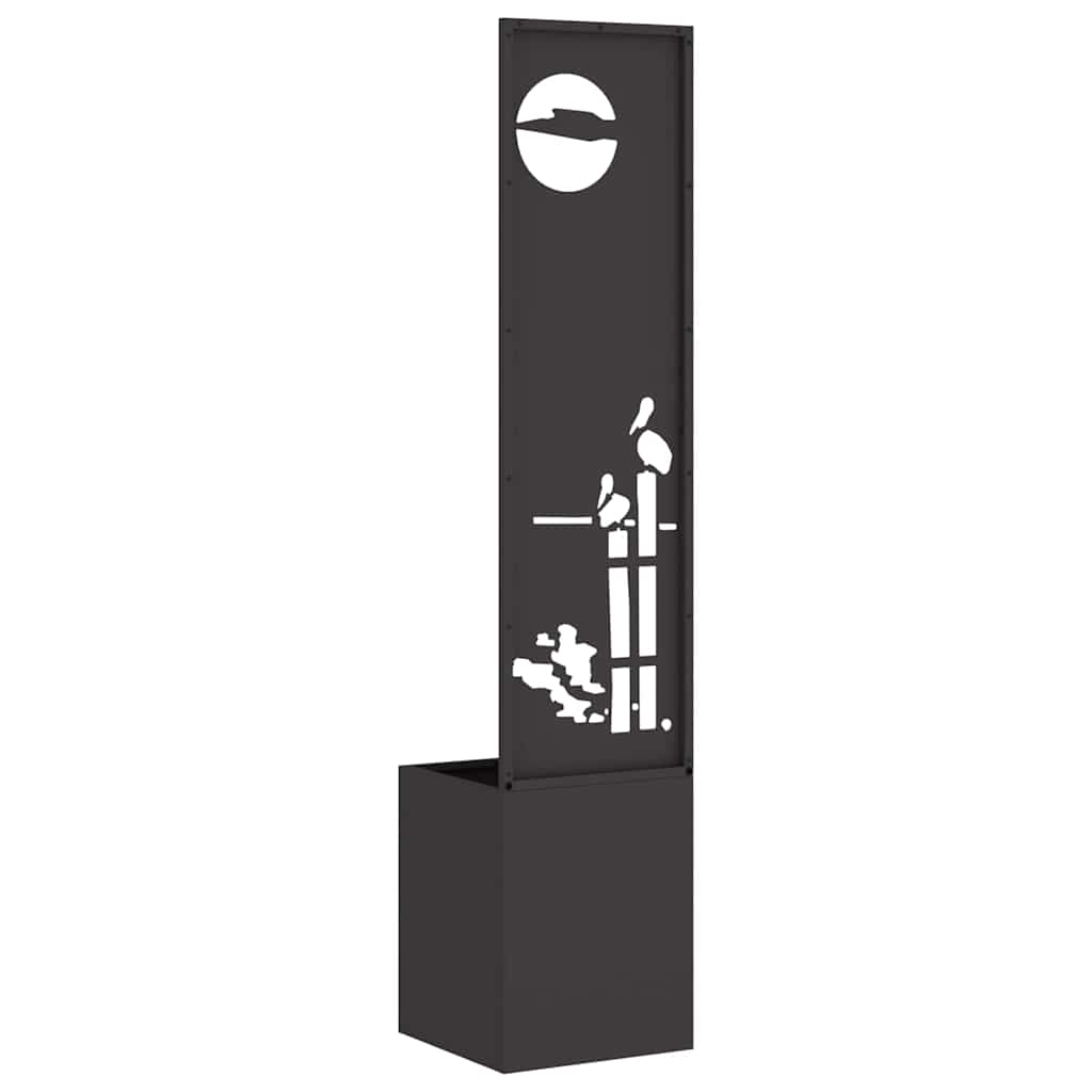 Schermo per privacy in giardino Traforo Nero 32 x 32 x 150 cm