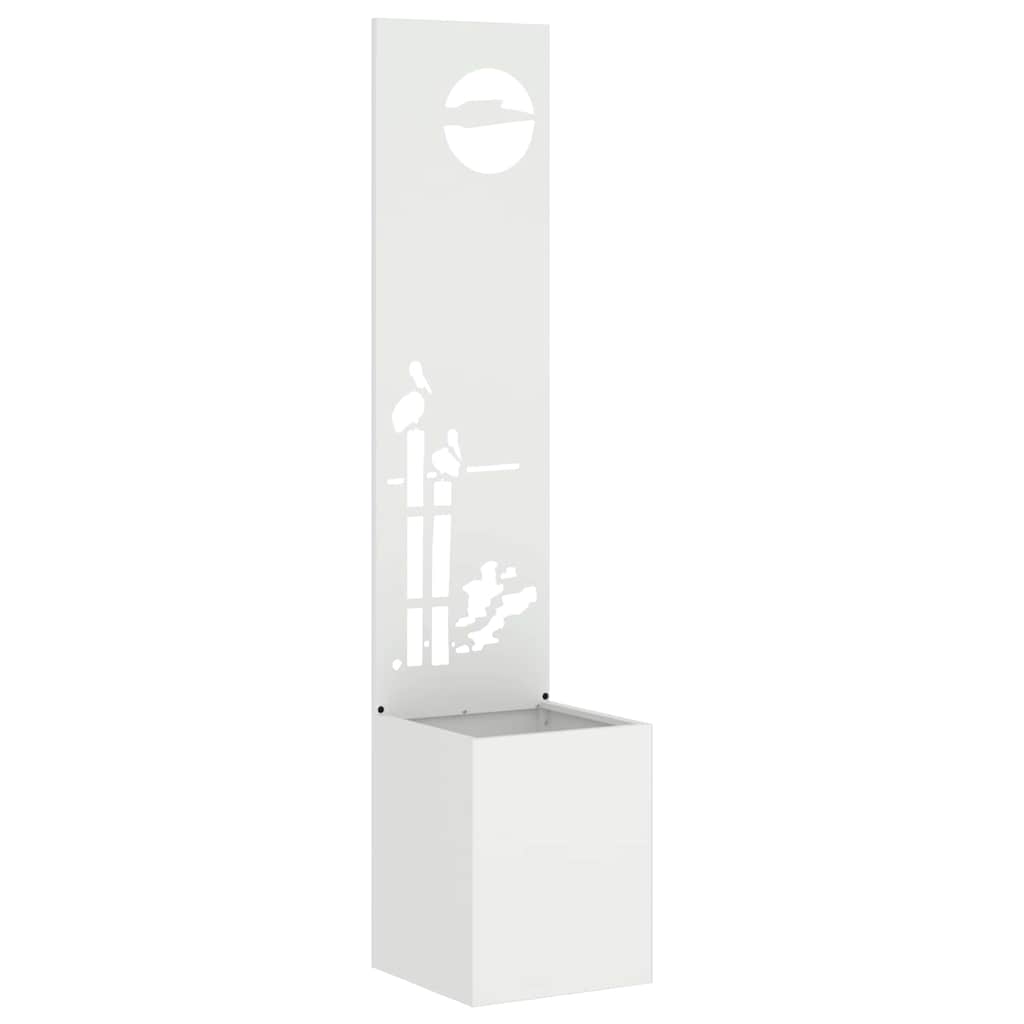 Schermo per privacy in giardino Traforo Bianco 32 x 32 x 150 cm