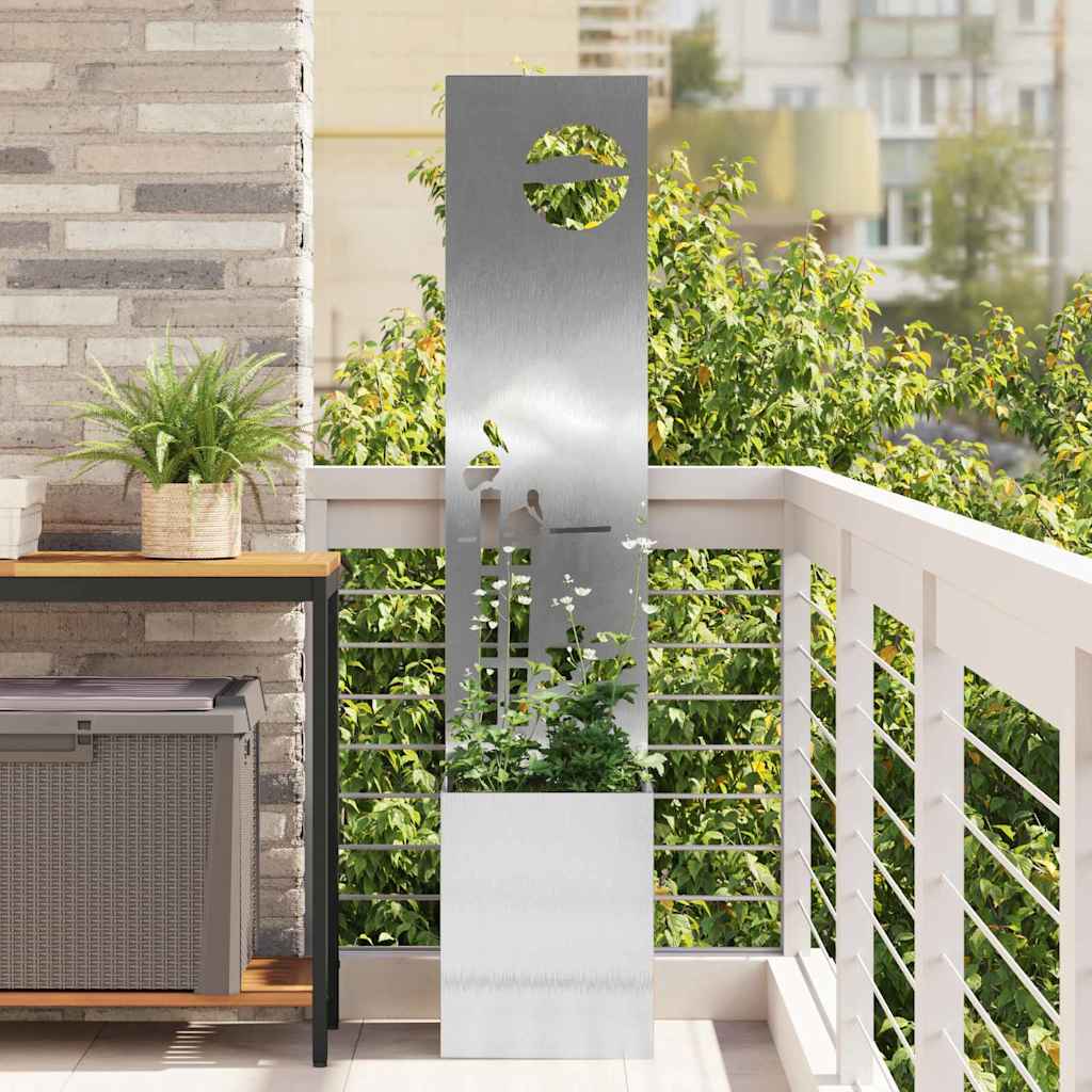 Schermo per privacy in giardino Argento 32 x 32 x 150 cm