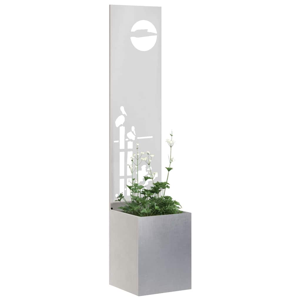 Schermo per privacy in giardino Argento 32 x 32 x 150 cm