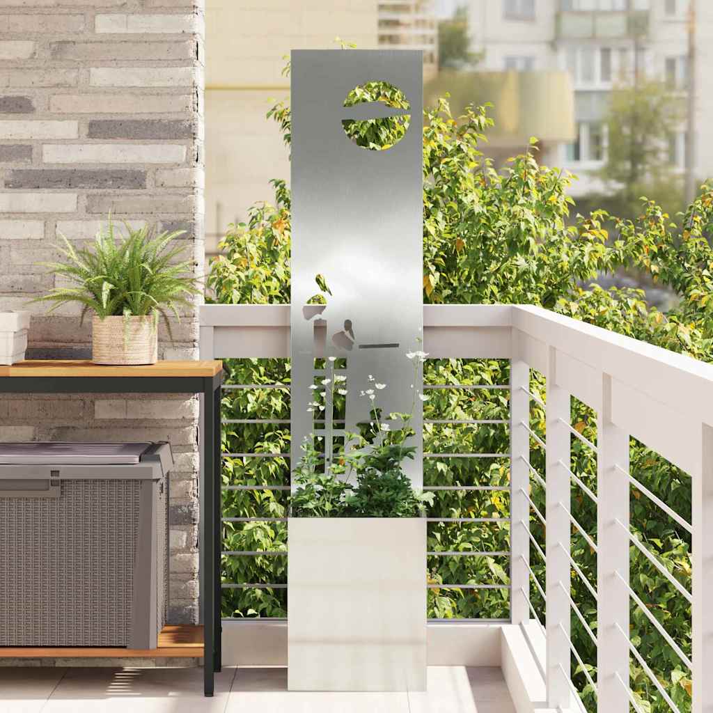 Schermo per privacy in giardino Argento 32 x 32 x 150 cm